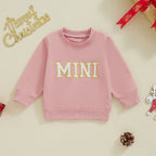 Citgeett primavera mamá y yo trajes a juego 0-3Y Bordado de letras jerseys de manga larga otoño sudadera Tops