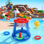 Juguete de agua para natación al aire libre, soporte de baloncesto acuático, piscina flotante inflable, juguete de playa, herramienta de piscina divertida de verano