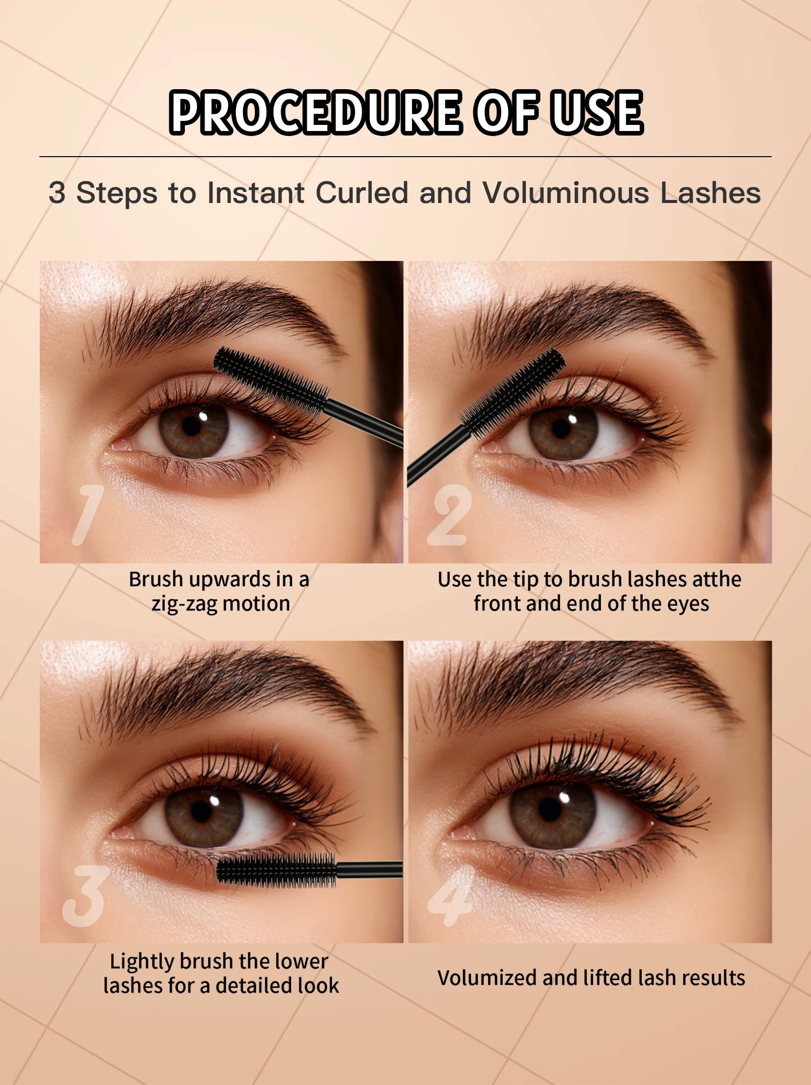 Máscara de pestañas resistente al agua 5D, extensión de pestañas, máscara de fibra de seda gruesa, maquillaje femenino, herramientas cosméticas para ojos para regalos