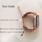 Correa de reloj Aple de piedra Natural, pulsera de pulsera con cuentas bohemias de 38mm/45mm para reloj inteligente Iwatch Series 7, accesorios