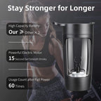 Botella agitadora eléctrica portátil, mezclador de proteínas en polvo, Fitness, Vaso Mezclador automático, taza agitadora, botella de agua deportiva, 650ML