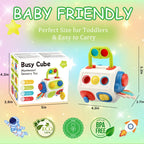 Cubo ocupado para niños pequeños, juguete de actividades sensoriales Montessori, tablero ocupado, en 1 10, cubo Fidget, autismo, aprendizaje, juguetes de viaje, regalos para bebés