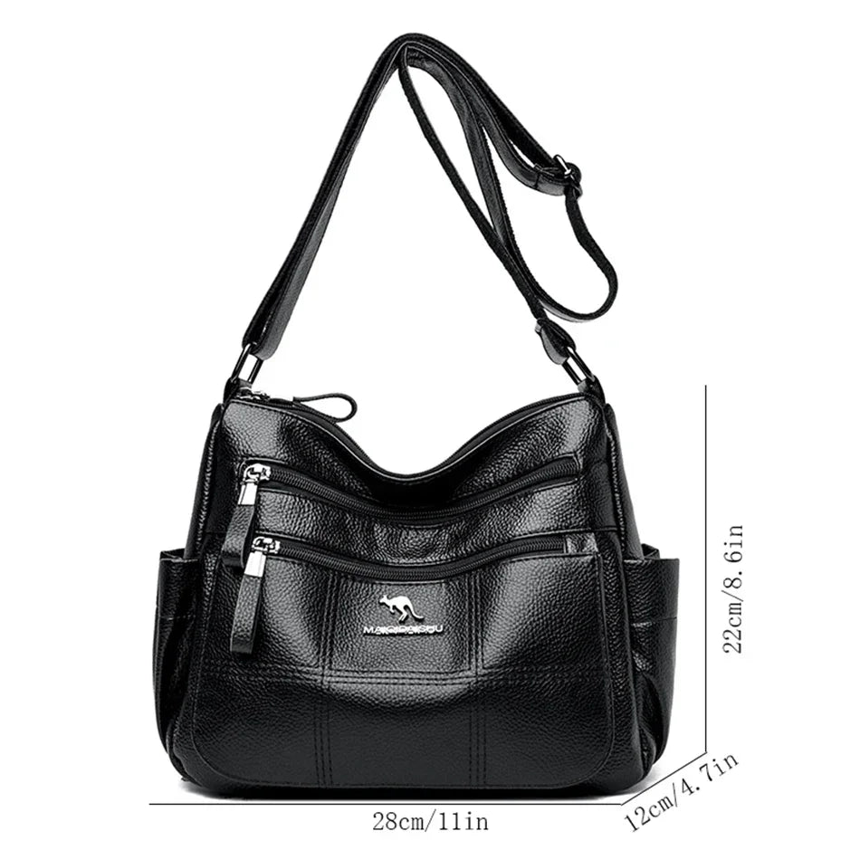 Bolso de mano bordado para mujer, bolsos de cuero de alta calidad para mujer, bolso de hombro para mujer, bolsos cruzados pequeños para mujer, bolso principal 2024