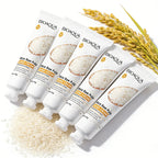3/5 piezas BIOAQUA Crema de manos de arroz blanco, blanqueadora, hidratante, nutritiva, antienvejecimiento, productos para el cuidado de la piel de las manos