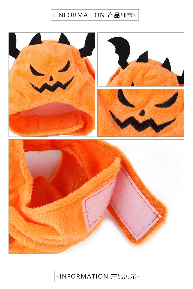 Disfraz de Halloween para perro y gato, Disfraces para perros pequeños, sombrero de murciélago, suministros para mascotas