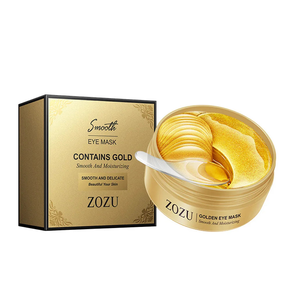 Mascarilla de ojos de colágeno dorado de aguacate, bolsas para ojos antiojeras, parches hidratantes reafirmantes para los ojos, crema reparadora para los ojos, productos para el cuidado de la piel