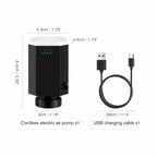 Bomba eléctrica inalámbrica para bolsas de almacenamiento al vacío, bomba de aire recargable de viaje para bolsa de ahorro de espacio, varias bolsas selladas para equipaje de ropa
