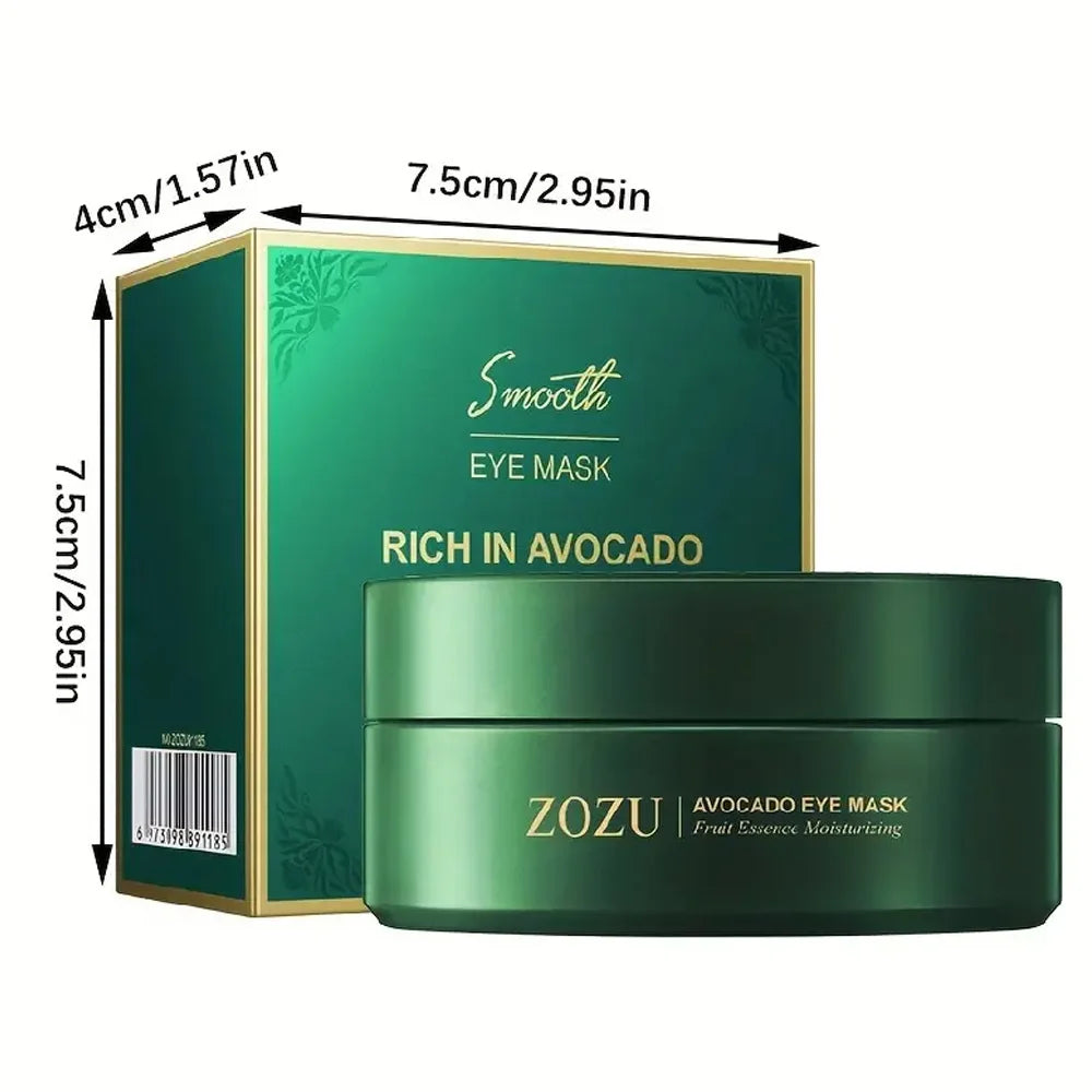 Mascarilla de ojos de colágeno dorado de aguacate, bolsas para ojos antiojeras, parches hidratantes reafirmantes para los ojos, crema reparadora para los ojos, productos para el cuidado de la piel