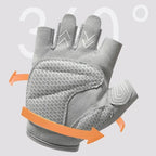 Guantes antideslizantes de medio dedo para entrenamiento de peso pesado para gimnasio, guantes de culturismo para hombres y mujeres, soporte para muñeca, deportes de levantamiento de pesas
