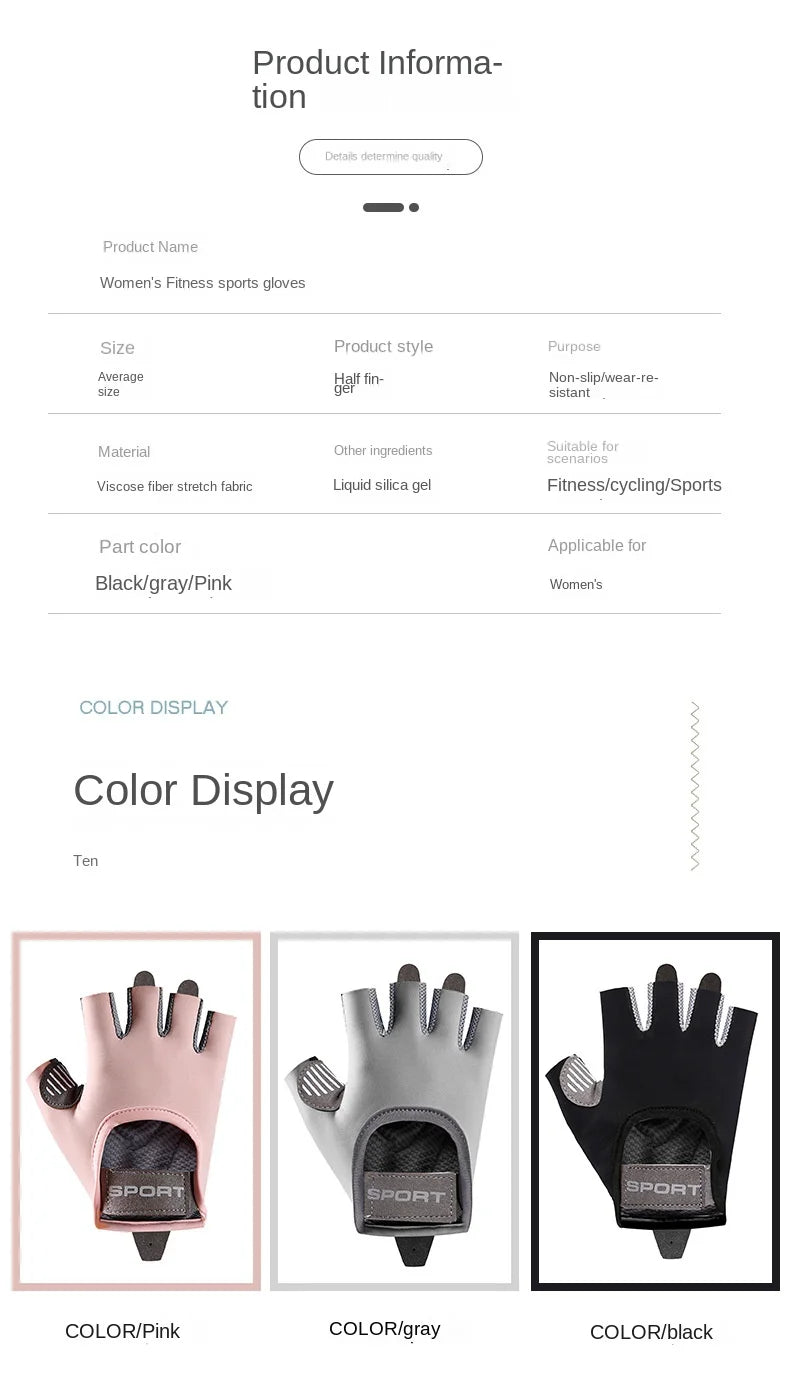 Guantes deportivos antideslizantes para hombre y mujer, guantes de Yoga para entrenamiento de culturismo, levantamiento de pesas, 1 par