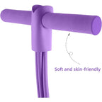Tensor de banda de resistencia de 4 niveles con asas antideslizantes - Equipo de fitness en casa para entrenamiento muscular abdominal Yoga abdominal
