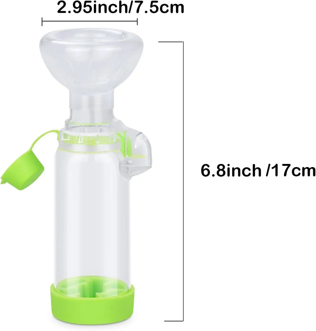Tanque nebulizador para mascotas, para gatos o perros. Almohadilla de mano para administrar medicamentos a mascotas, equipada con indicador de respiración.