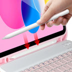 Funda con teclado para iPad de 10. a generación 2022, 10,9 pulgadas, funda con teclado Bluetooth desmontable para iPad 11 11 pulgadas A16 2025 con portalápices
